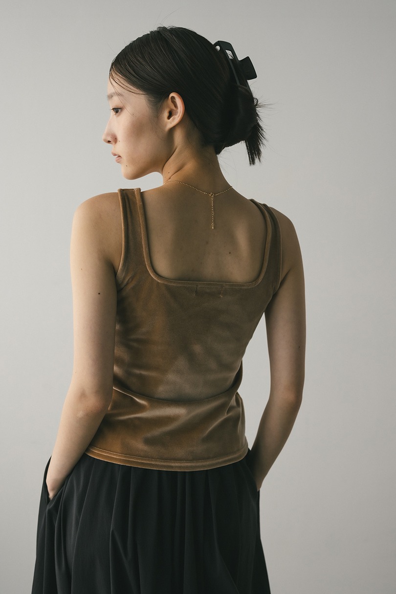 ベロアタンクトップ 詳細画像 BEG 5