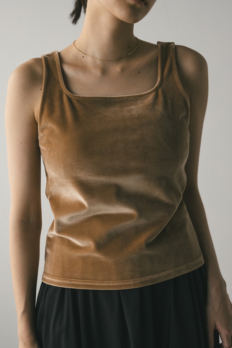 ベロアタンクトップ 詳細画像 BEG 6