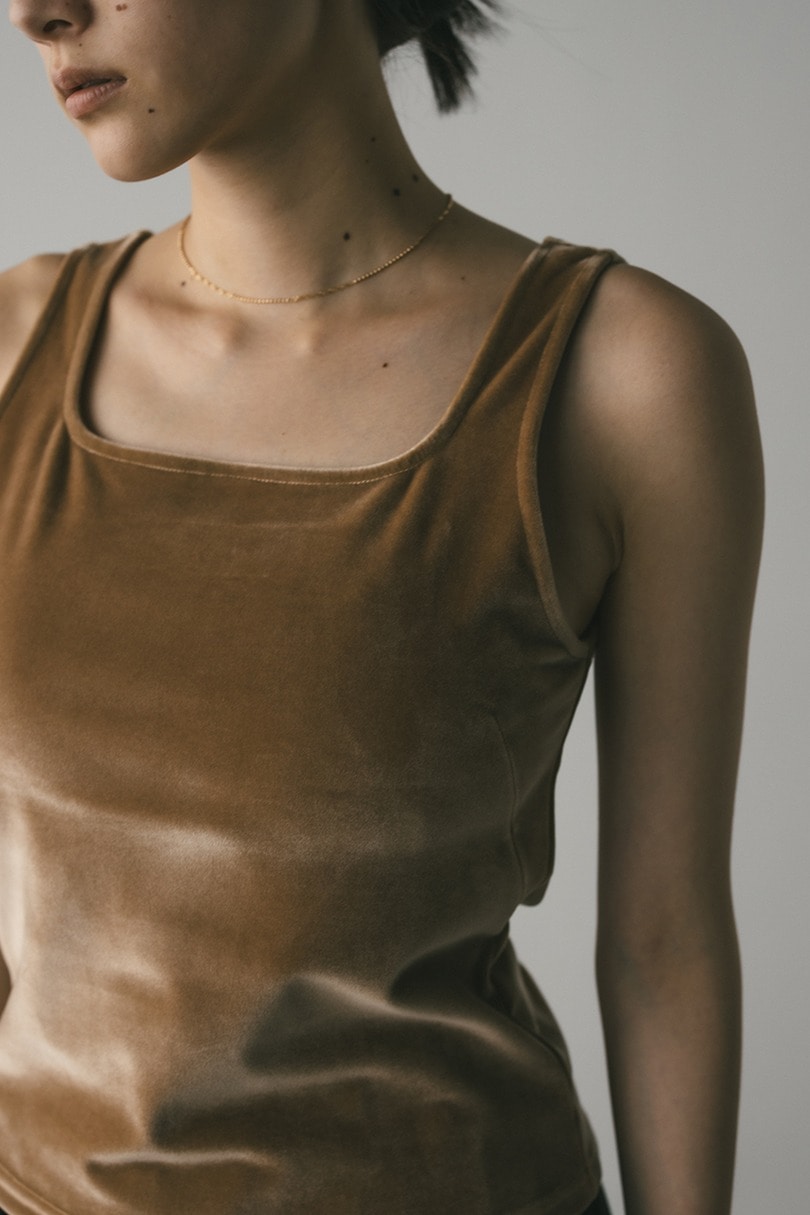 ベロアタンクトップ 詳細画像 BEG 7