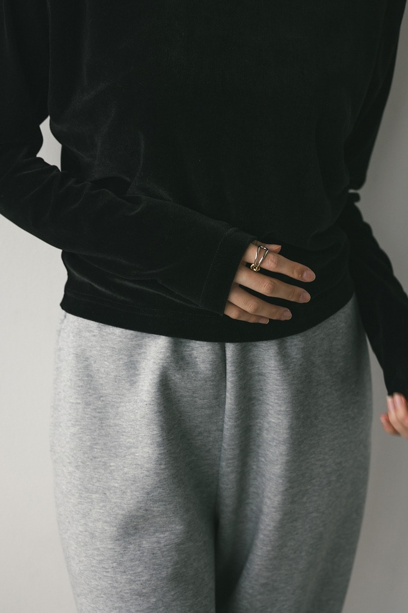 メッシュベロアロンT 詳細画像 BLK 6