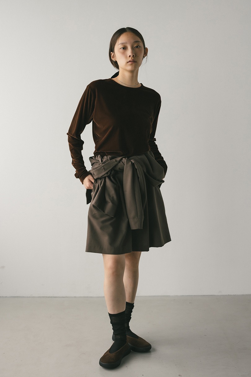 メッシュベロアロンT 詳細画像 BRN 2