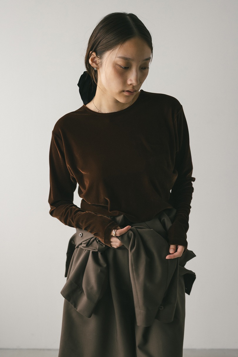 メッシュベロアロンT 詳細画像 BRN 3