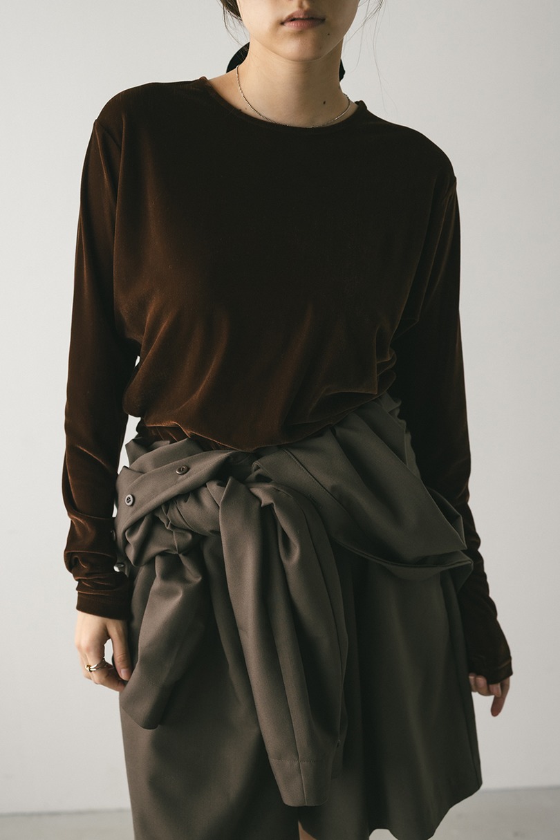 メッシュベロアロンT 詳細画像 BRN 4