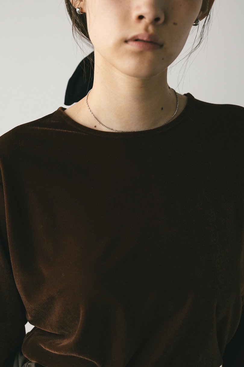 メッシュベロアロンT 詳細画像 BRN 5