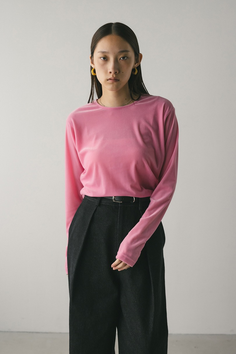 メッシュベロアロンT 詳細画像 PNK 3