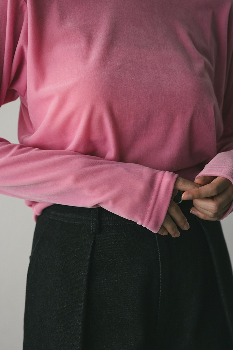 メッシュベロアロンT 詳細画像 PNK 8