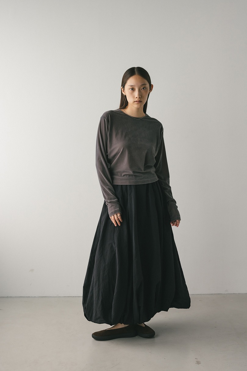 メッシュベロアロンT 詳細画像 GRY 2