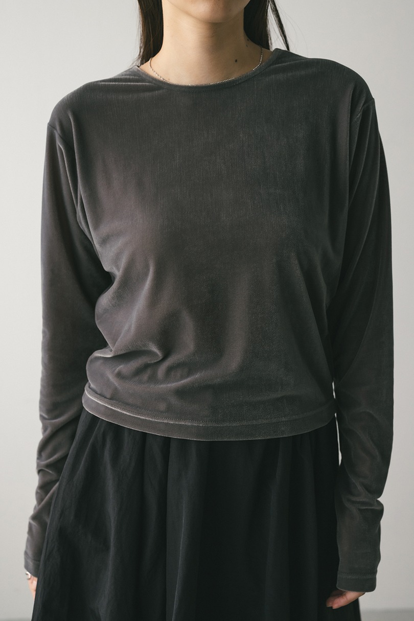 メッシュベロアロンT 詳細画像 GRY 5