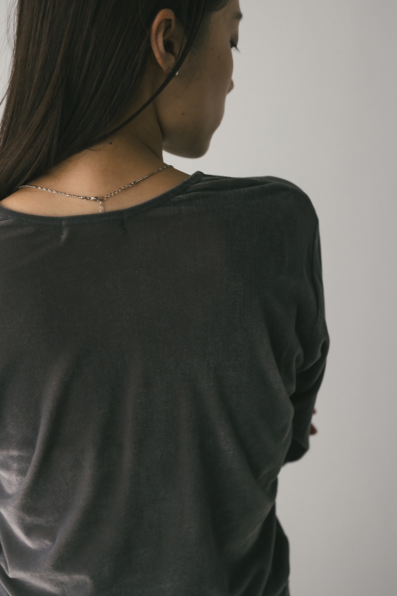 メッシュベロアロンT 詳細画像 GRY 7