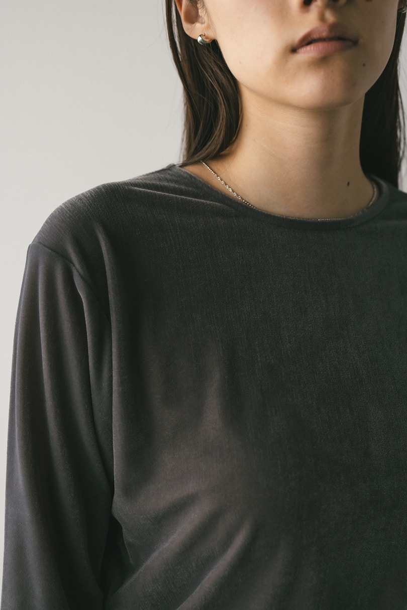 メッシュベロアロンT 詳細画像 GRY 8