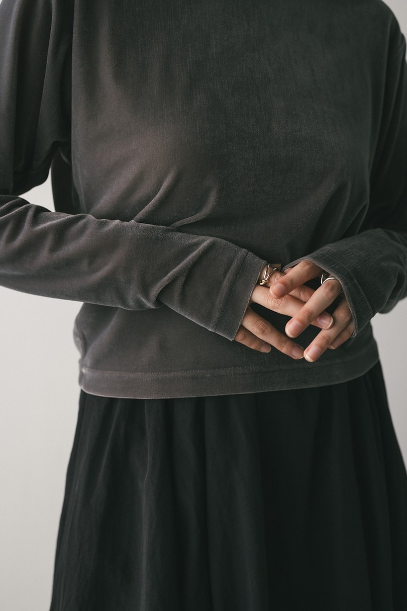 メッシュベロアロンT 詳細画像 GRY 9