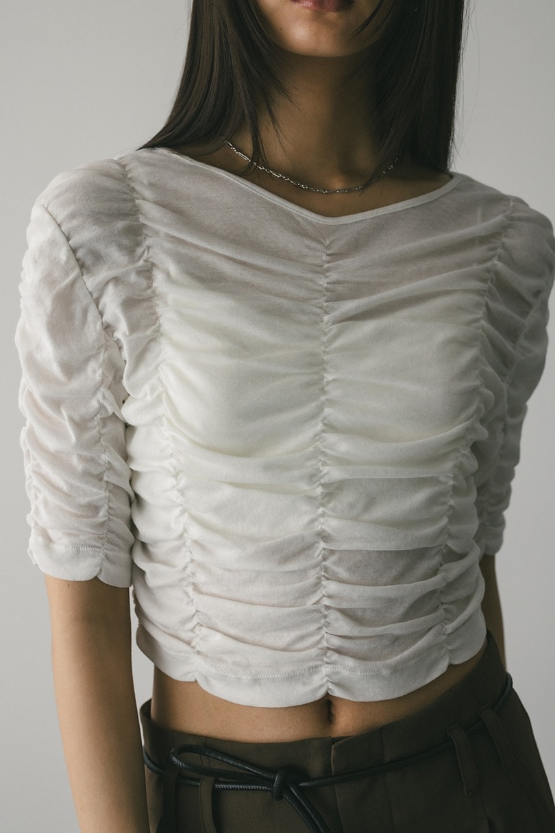 ランダムシャーリングトップ 詳細画像 WHT 6