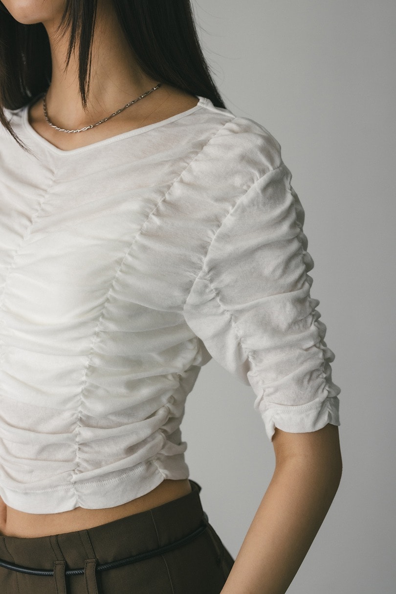 ランダムシャーリングトップ 詳細画像 WHT 9