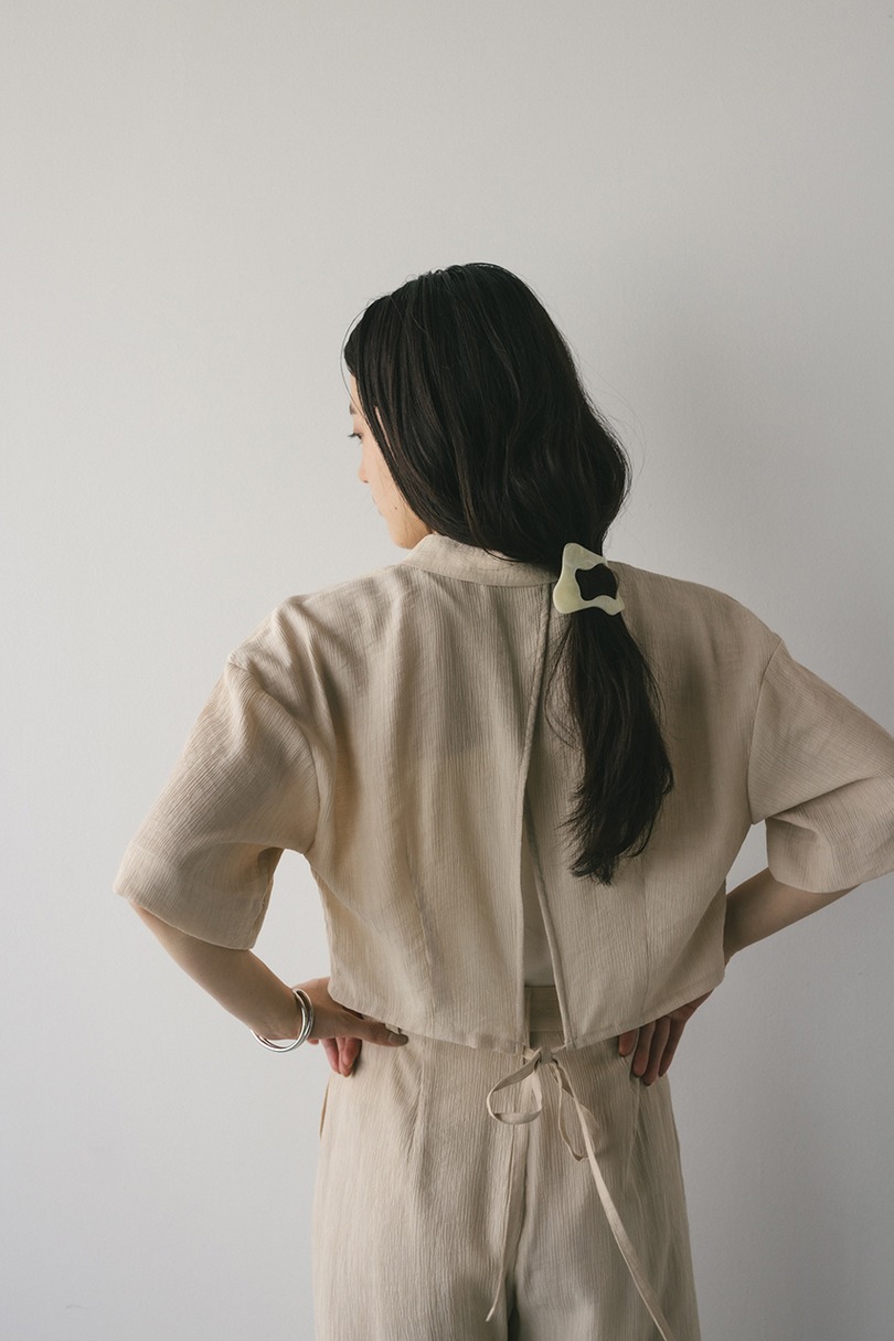 バックオープンワッシャーシャツ 詳細画像 BEG 11