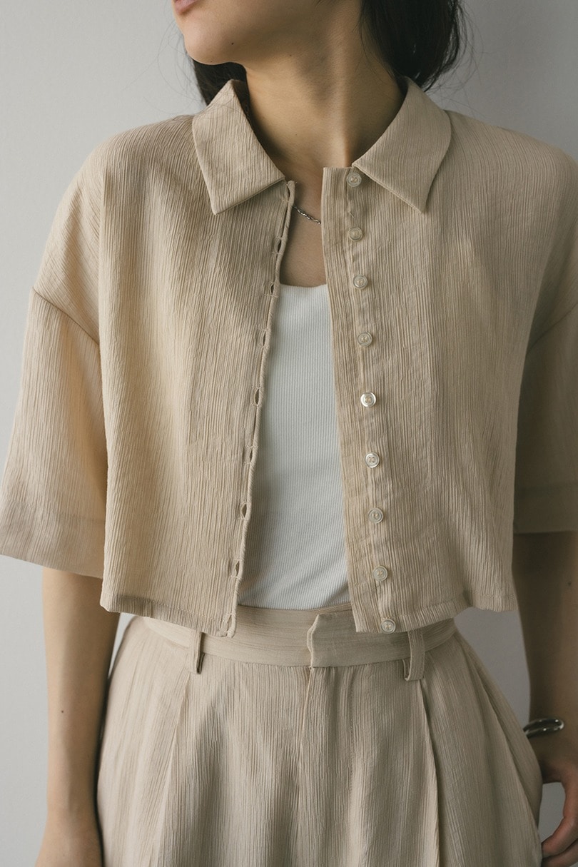 バックオープンワッシャーシャツ 詳細画像 BEG 12