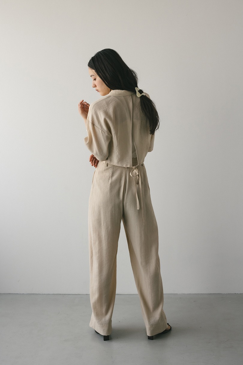 バックオープンワッシャーシャツ 詳細画像 BEG 4