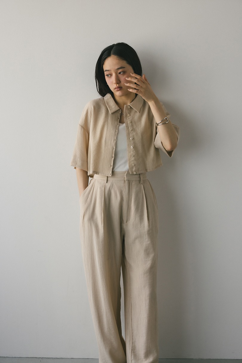 バックオープンワッシャーシャツ 詳細画像 BEG 7