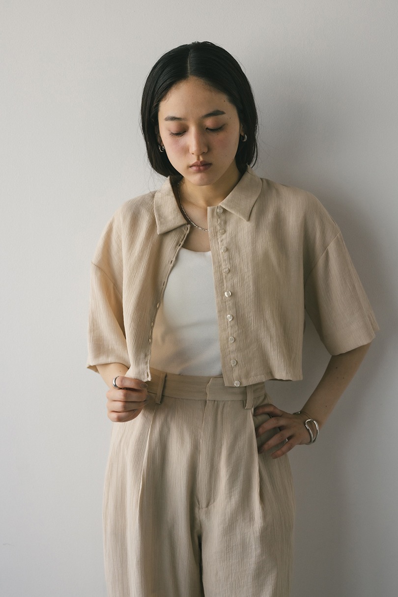 バックオープンワッシャーシャツ 詳細画像 BEG 9