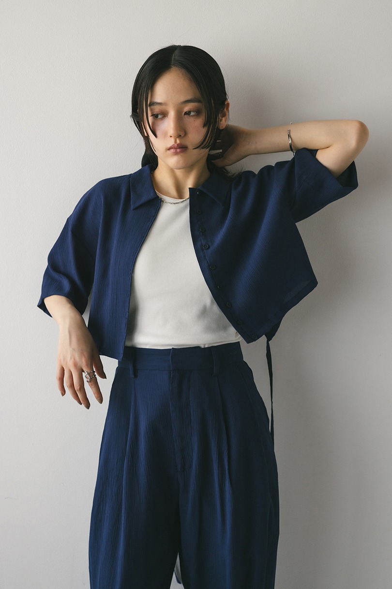 バックオープンワッシャーシャツ 詳細画像 NVY 6