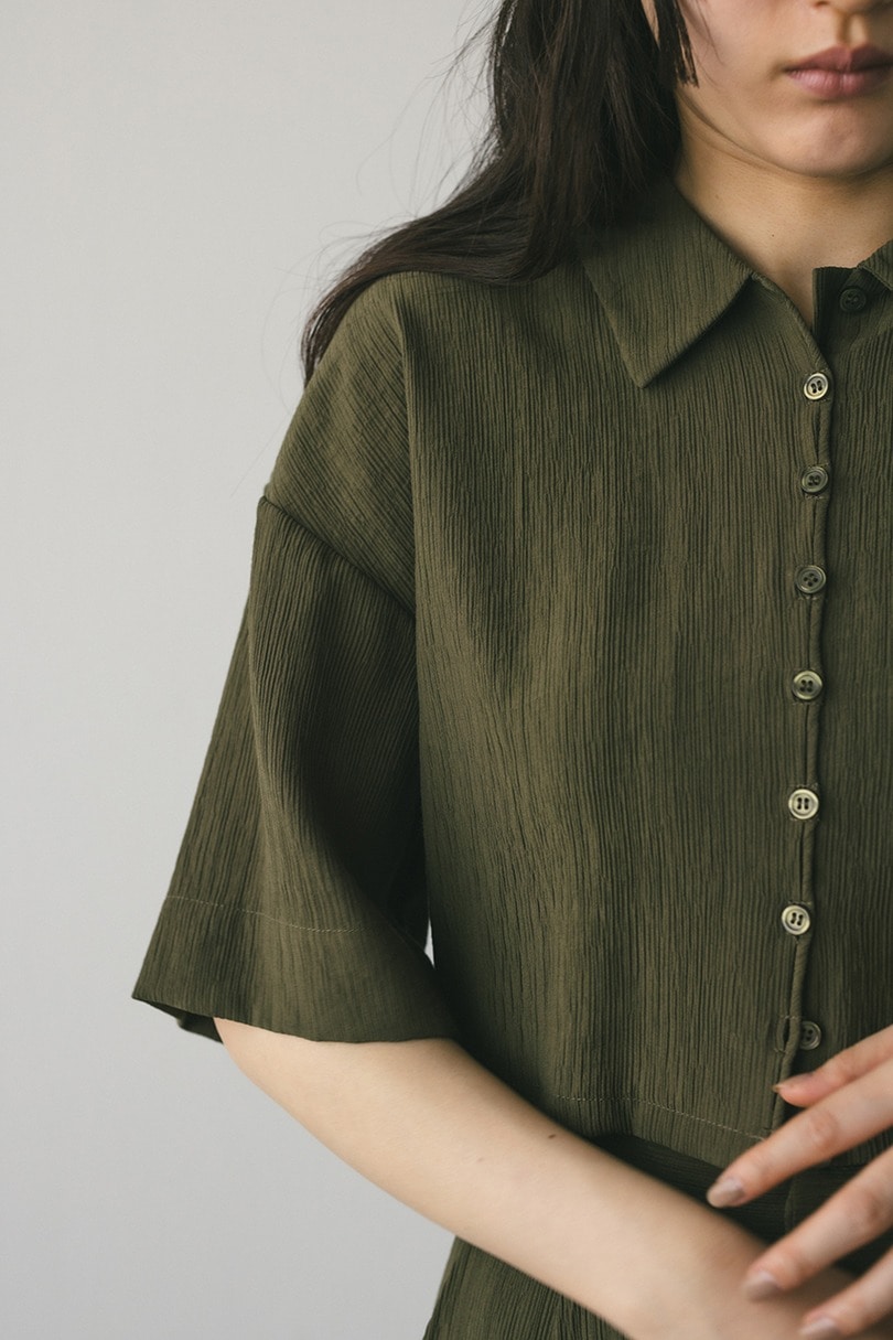 バックオープンワッシャーシャツ 詳細画像 KHA 11