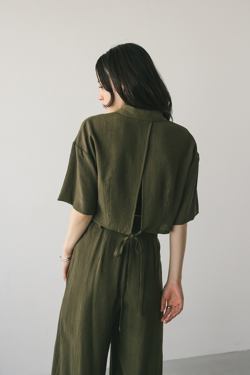 バックオープンワッシャーシャツ 詳細画像 KHA 12