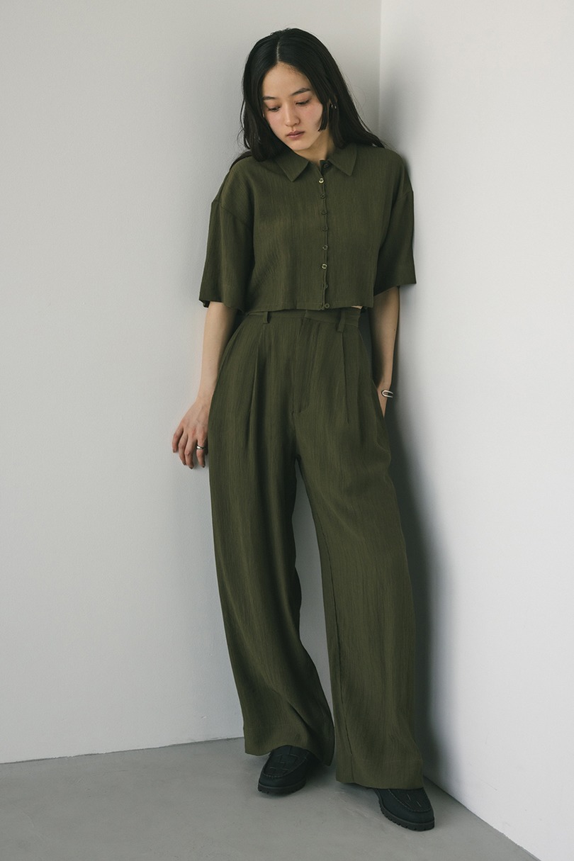 バックオープンワッシャーシャツ 詳細画像 KHA 4