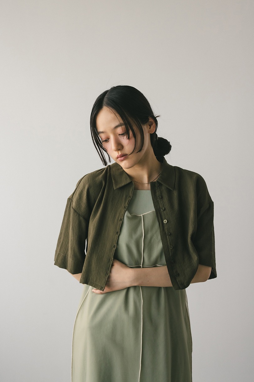 バックオープンワッシャーシャツ 詳細画像 KHA 6