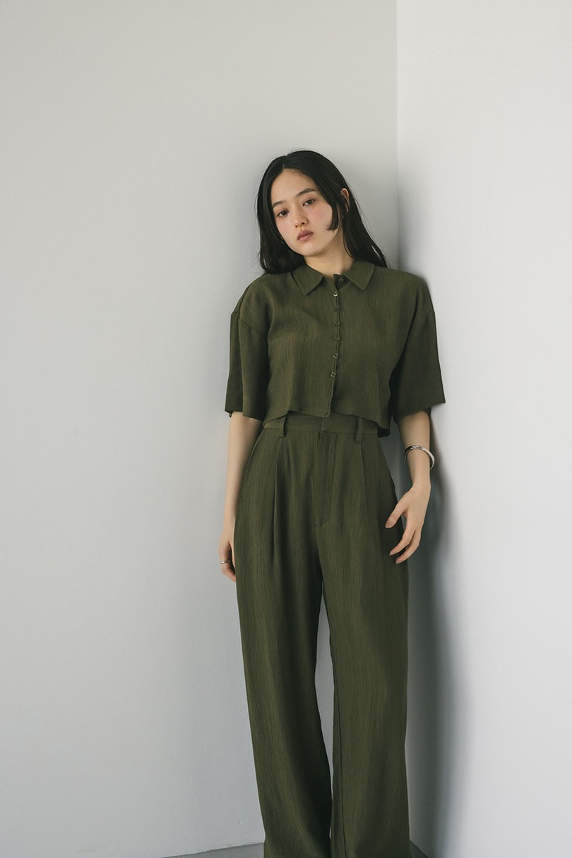 バックオープンワッシャーシャツ 詳細画像 KHA 8