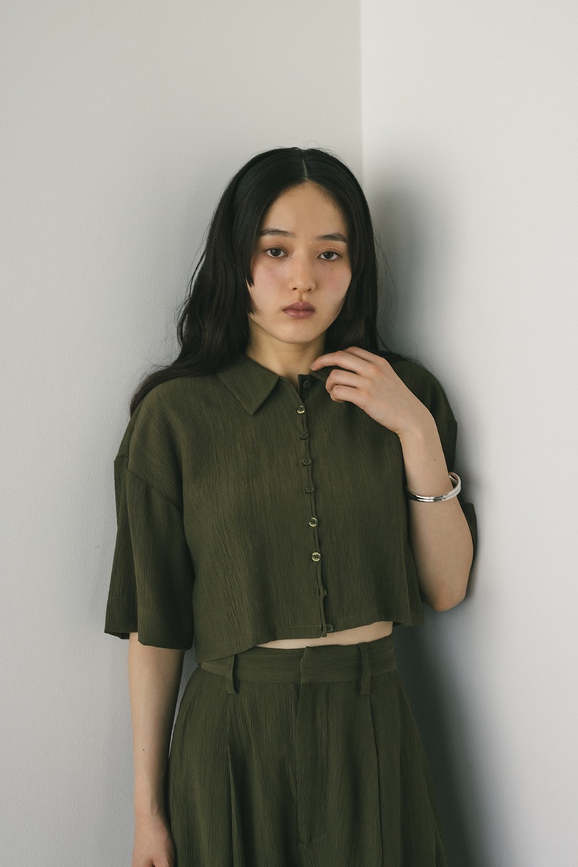 バックオープンワッシャーシャツ 詳細画像 KHA 9