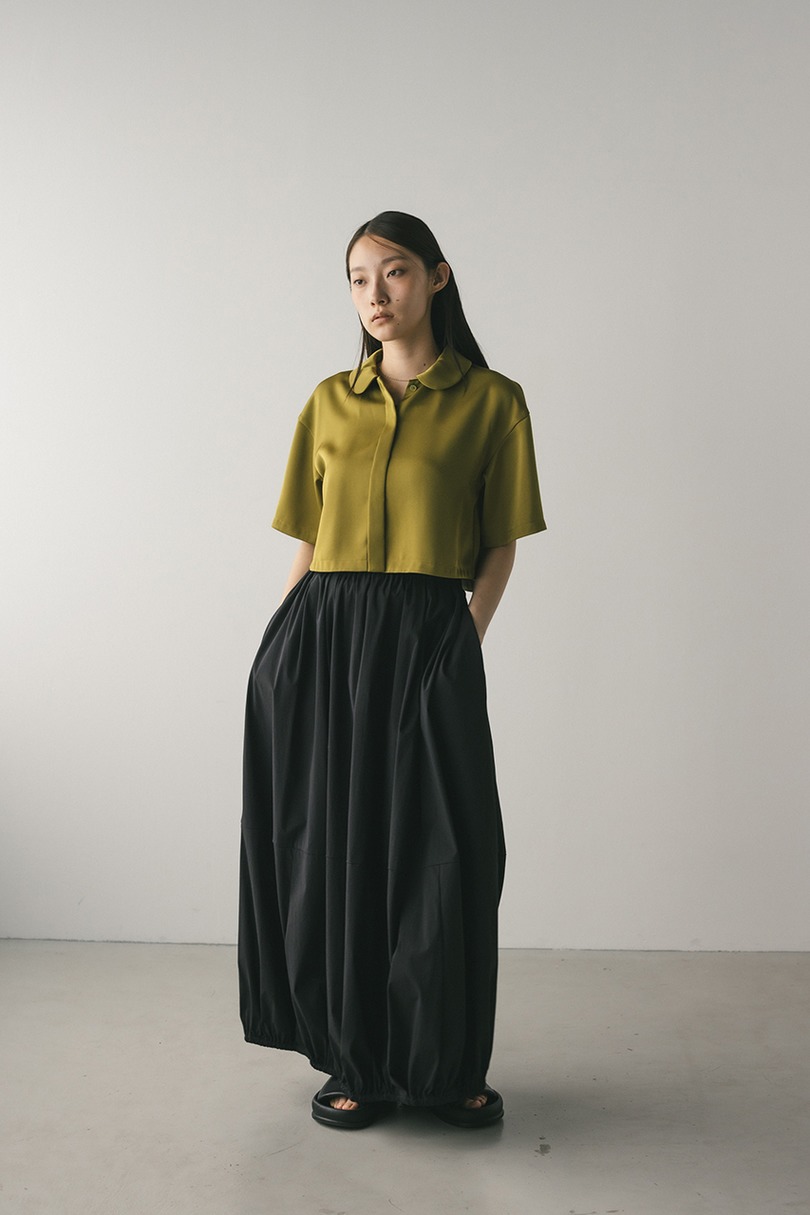 サークルカラーサテンショートシャツ