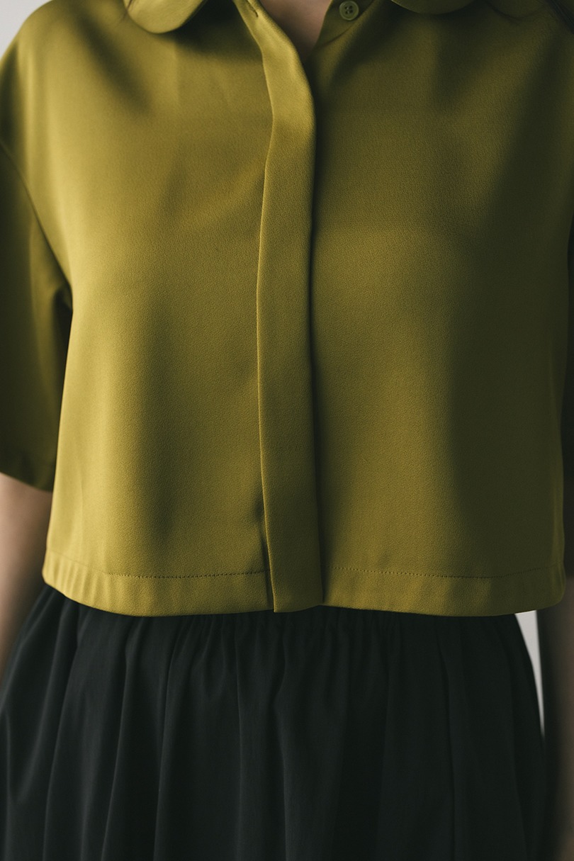 サークルカラーサテンショートシャツ 詳細画像 GRN 10