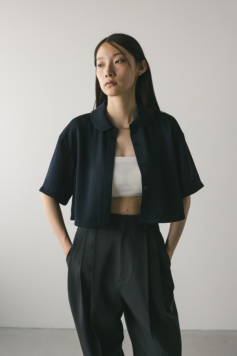 サークルカラーサテンショートシャツ