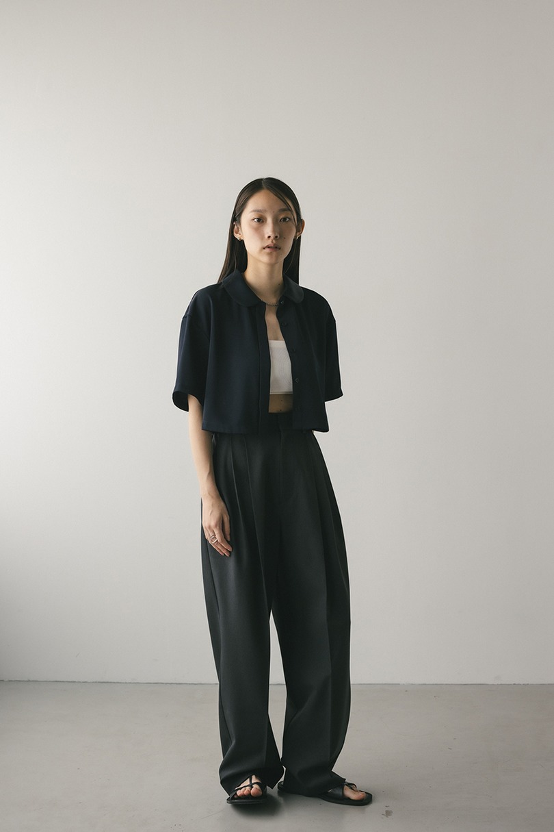 サークルカラーサテンショートシャツ 詳細画像 NVY 3