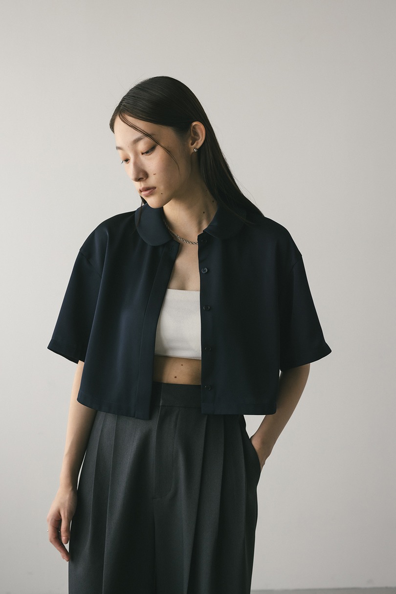 サークルカラーサテンショートシャツ 詳細画像 NVY 5