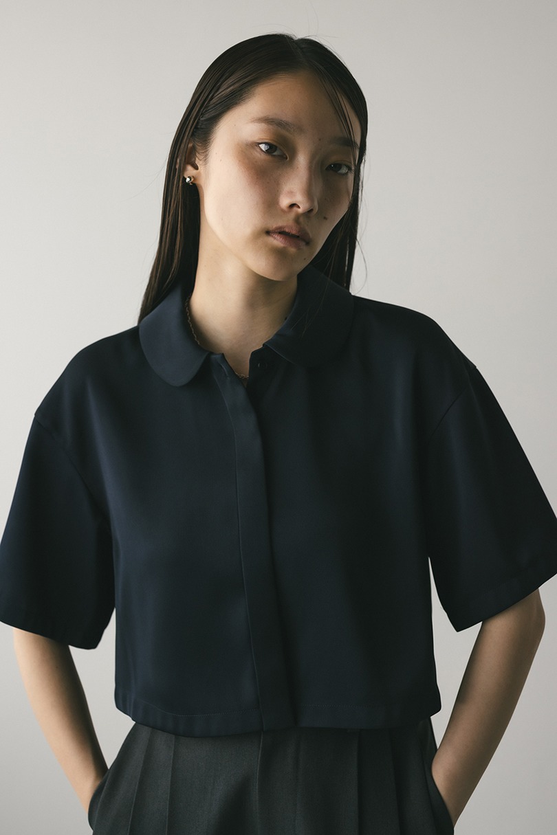 サークルカラーサテンショートシャツ 詳細画像 NVY 6