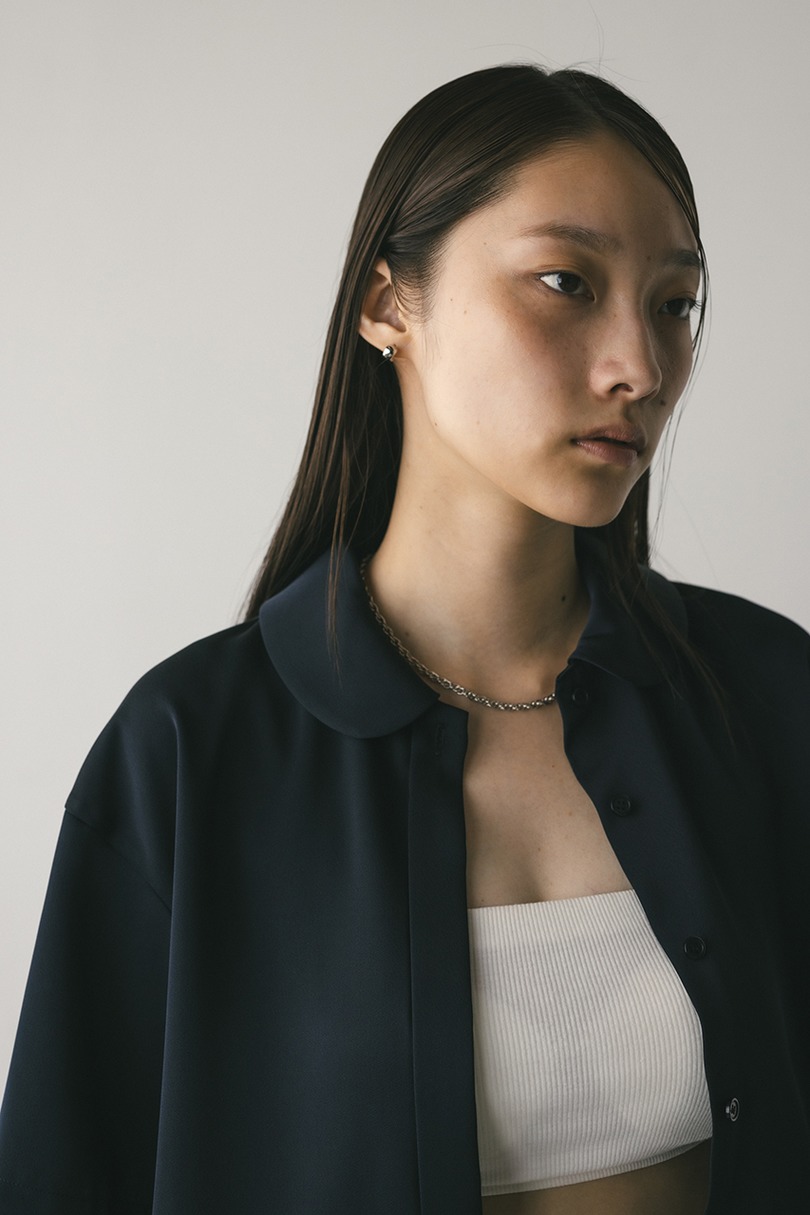 サークルカラーサテンショートシャツ 詳細画像 NVY 7