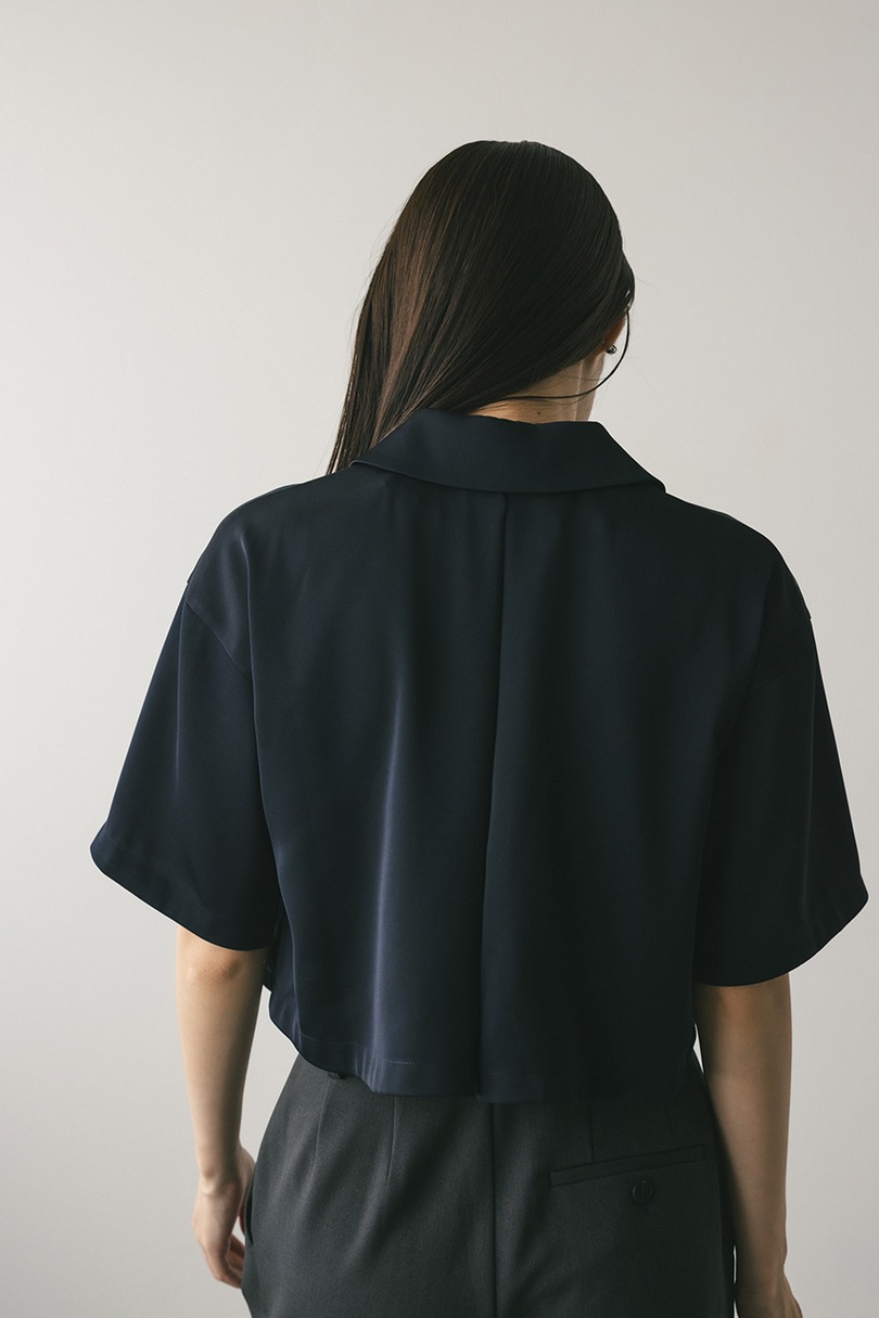 サークルカラーサテンショートシャツ 詳細画像 NVY 9
