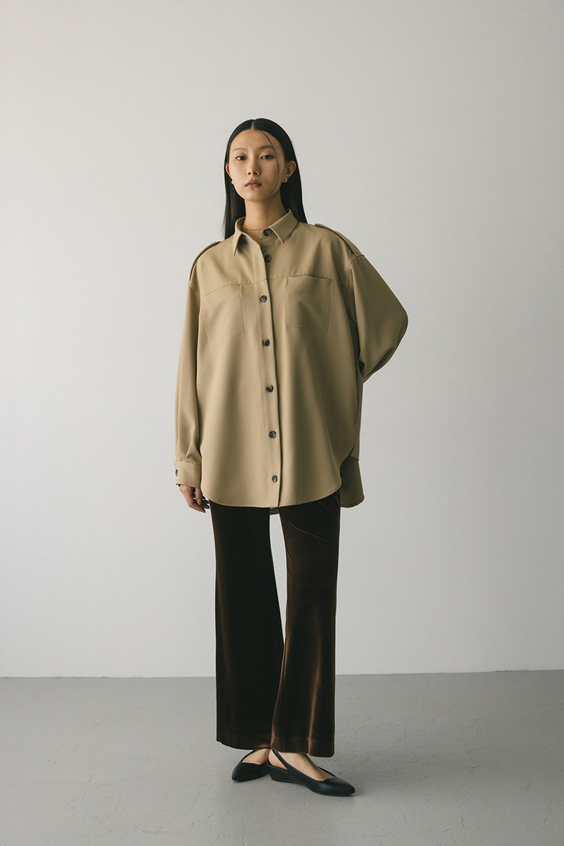 エポレットビッグシャツ 詳細画像 BEG 2