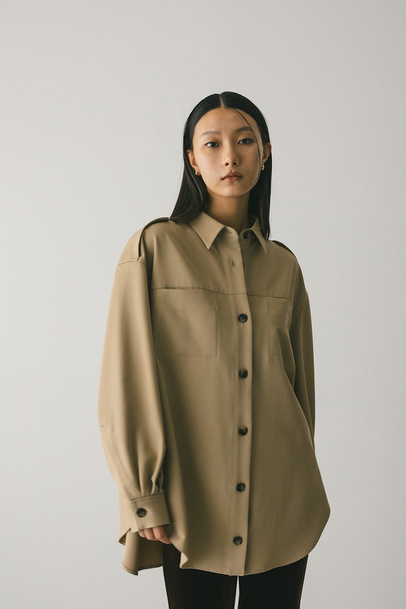 エポレットビッグシャツ 詳細画像 BEG 3