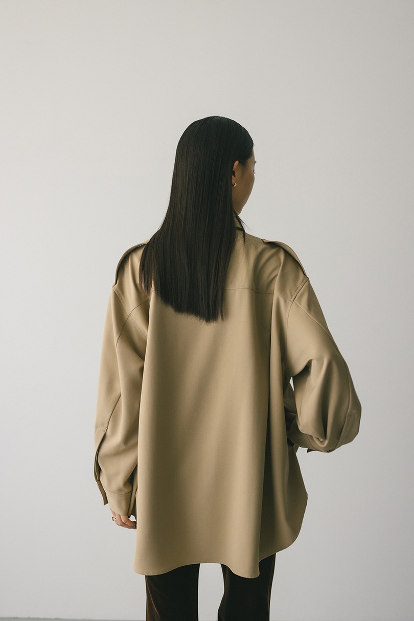 エポレットビッグシャツ 詳細画像 BEG 4