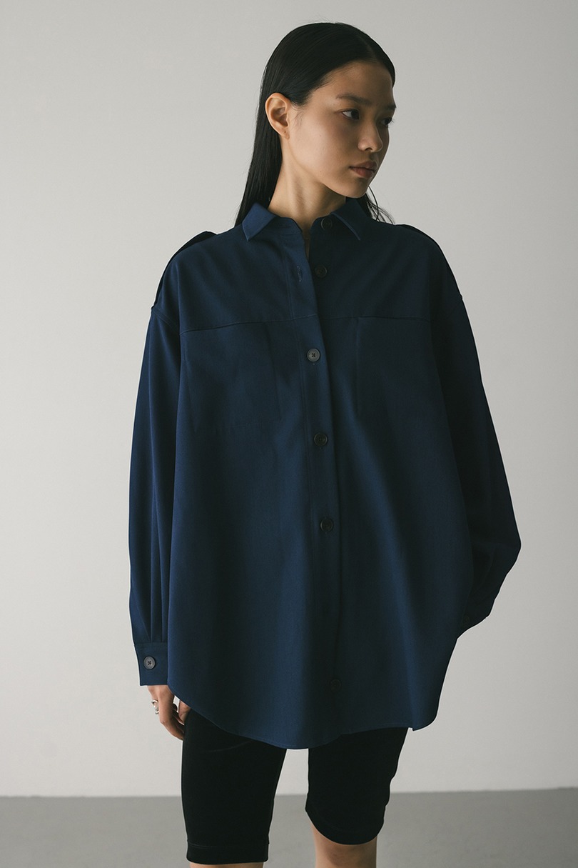 エポレットビッグシャツ 詳細画像 NVY 4