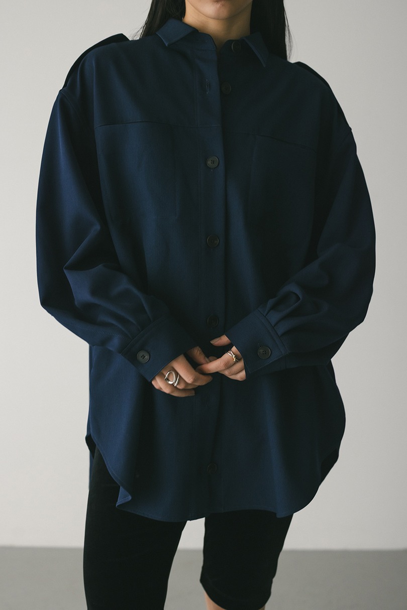 エポレットビッグシャツ 詳細画像 NVY 5