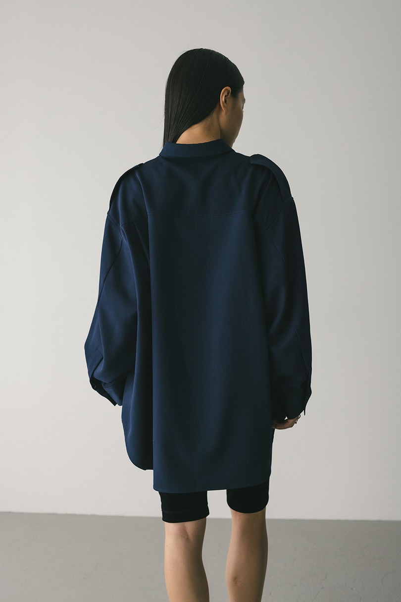 エポレットビッグシャツ 詳細画像 NVY 7