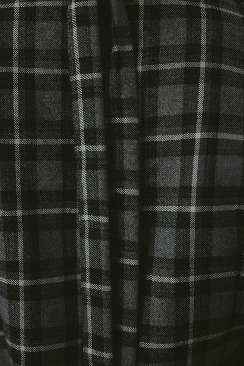 パワーショルダーチェックシャツ 詳細画像 BLK 11