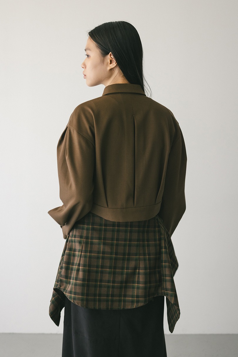 メランジショートシャツ 詳細画像 BRN 10