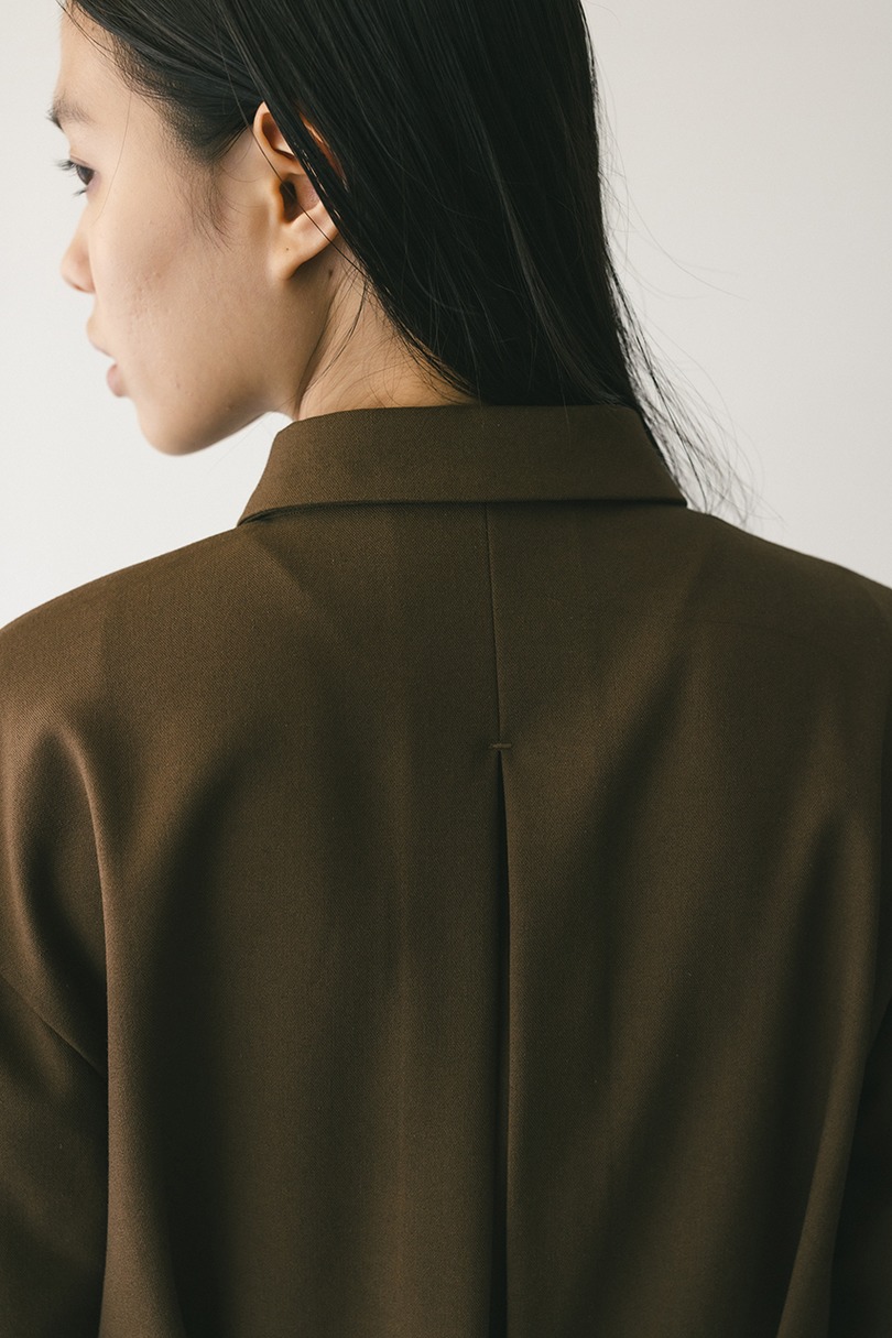 メランジショートシャツ 詳細画像 BRN 11