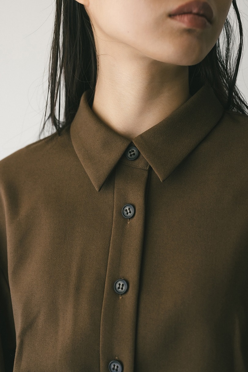 メランジショートシャツ 詳細画像 BRN 6