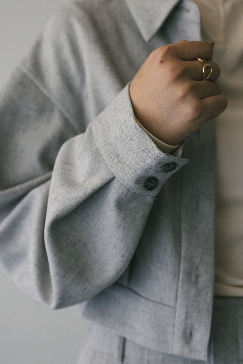 メランジショートシャツ 詳細画像 L/GRY 10