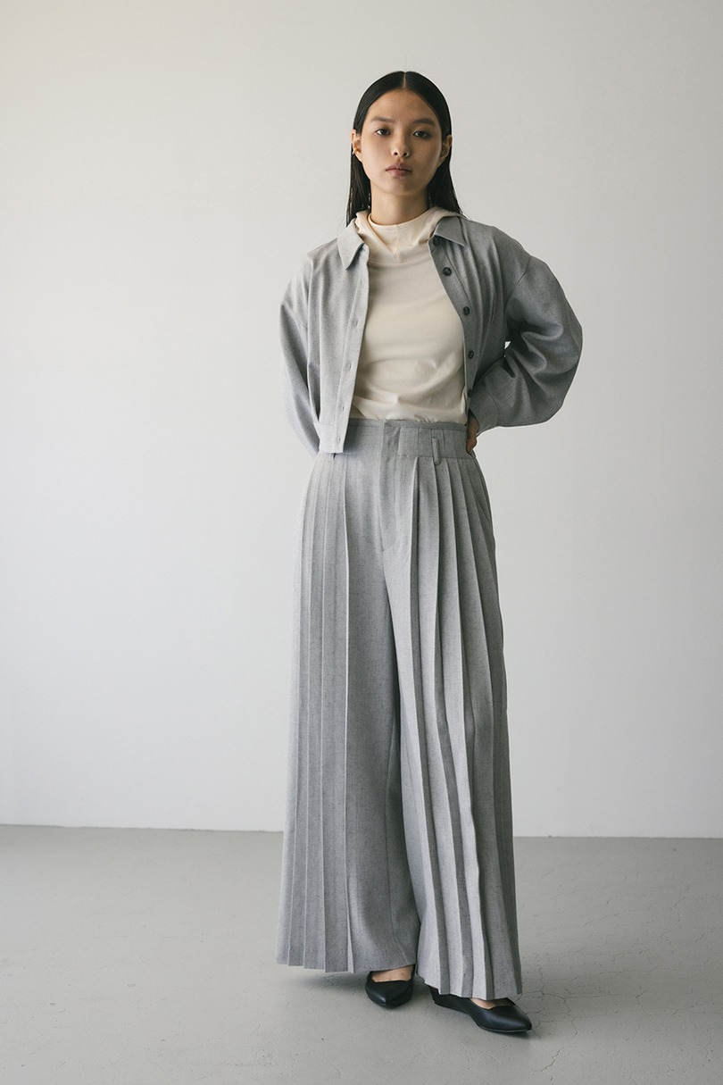 メランジショートシャツ 詳細画像 L/GRY 4