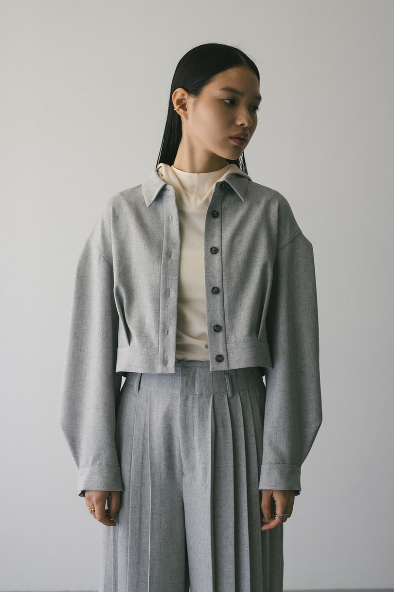 メランジショートシャツ 詳細画像 L/GRY 5